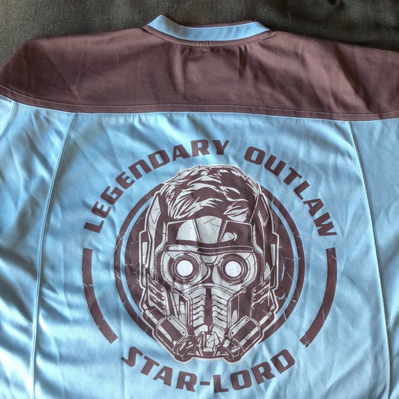 Star-Lord Hockey Jersey - Light Blue, Large - Marvel’s Guardians of the Galaxy - Picture 4 of 4